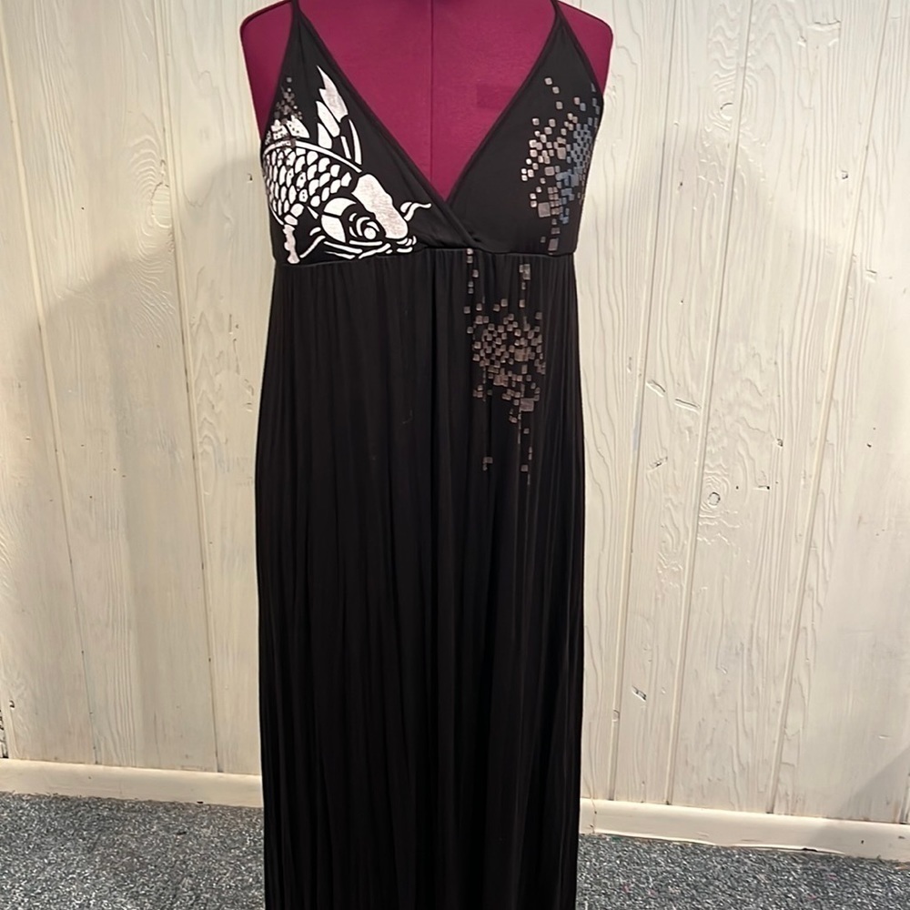 Ringspun Maxi Adjustable Strap Dress Large